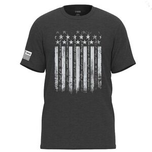 Rags Of Honor Black Heather Americana Tshirt We the People Flag Large New Nice